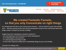 Tablet Screenshot of fantasticfunnels.com